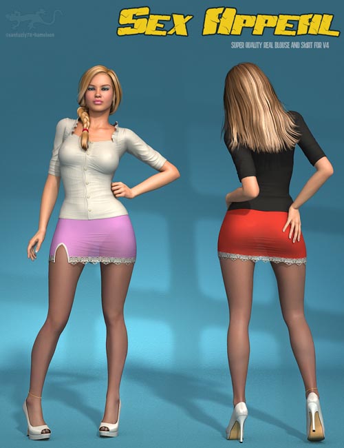 Sex Appeal - Blouse and Skirt for V4