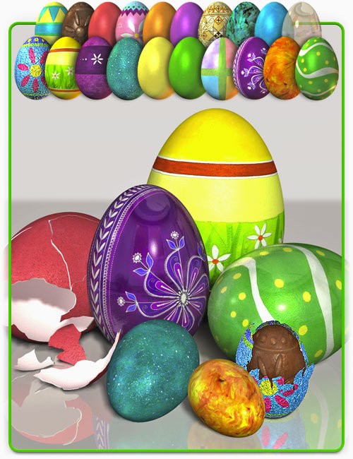 20 Easter Eggs [Iray UPDATE ] » Daz3D and Poses stuffs download free ...