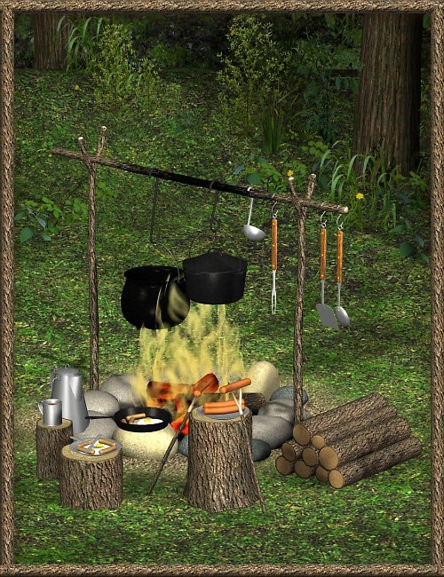 FIRE! Campfire and Cooking Set