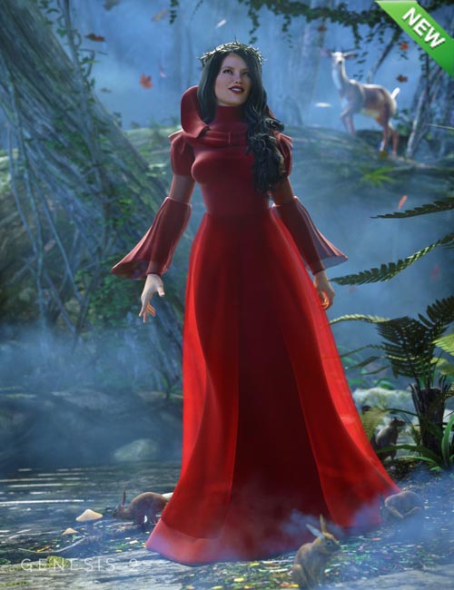 [Updated] Morphing Fantasy Dress Exp 1 for Genesis 2 Female(s)