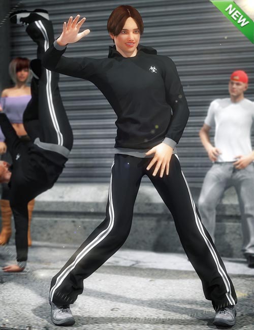 Street Casual Outfit for Genesis 2 Male(s)