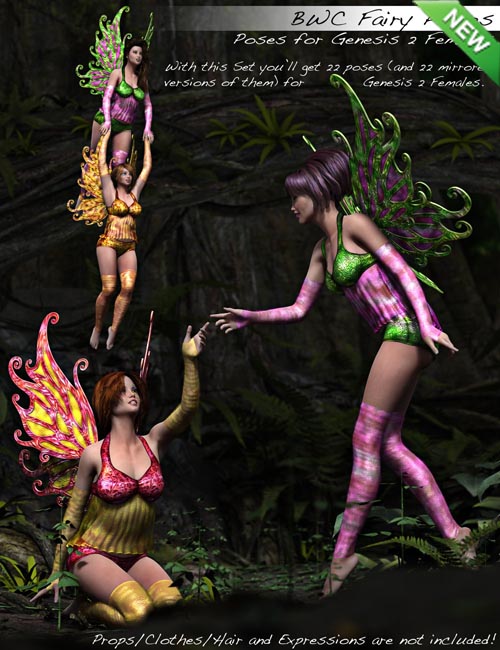 BWC Fairy Poses for Genesis 2 Female(s)