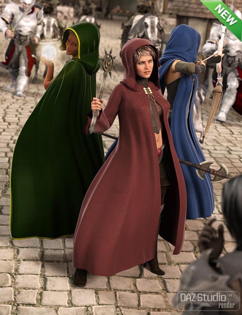 [Updated] Medieval Cloaks for Genesis 2 Female(s)
