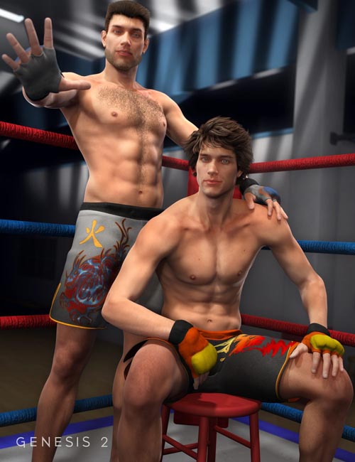 MMA Shorts and Gloves Textures