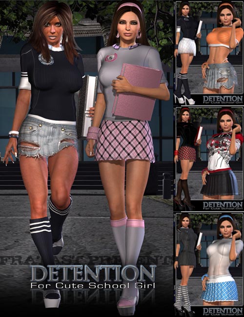 Detention for Cute School Girl