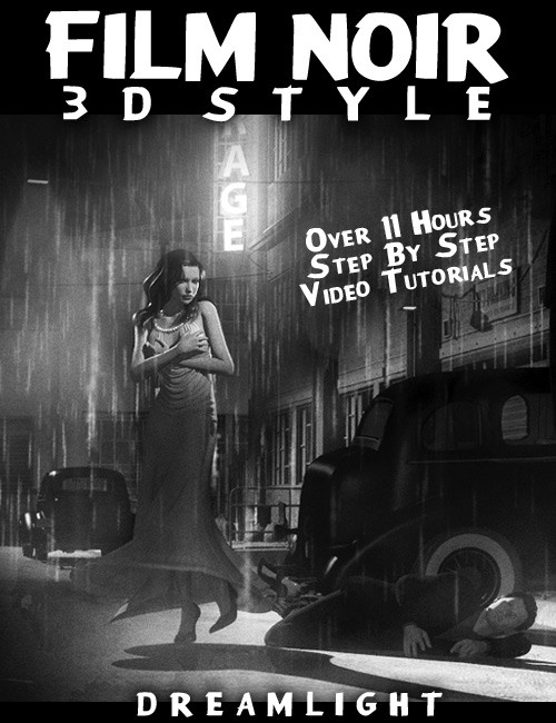 Film Noir 3D Style - Back To Black & White