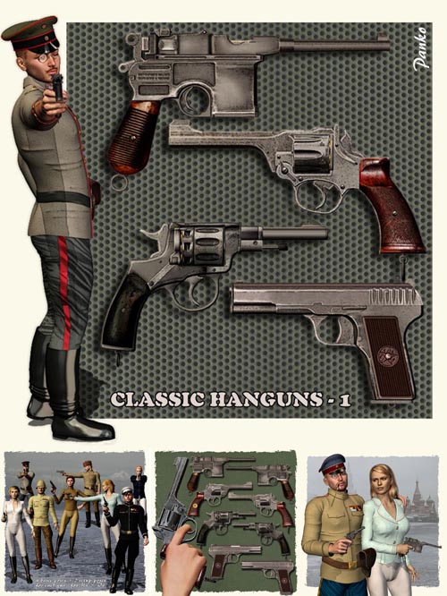 Classic Handguns 1 (for Poser)