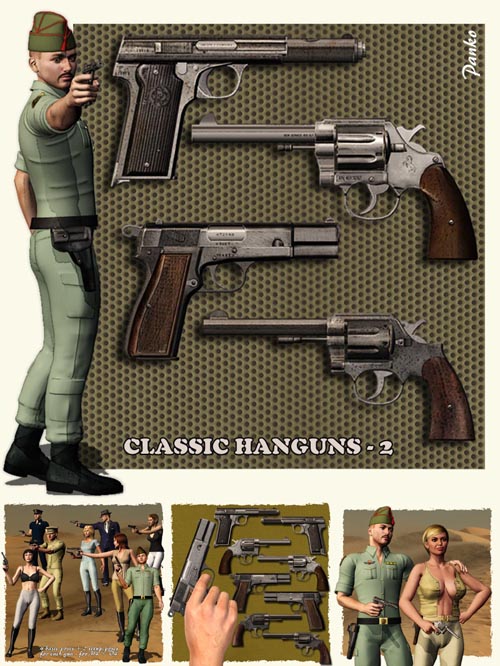 Classic Handguns 2 (for Poser)