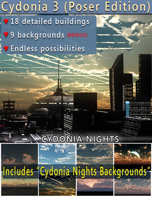 Cydonia 3 “Cydonia Nights” (Poser/DAZ)