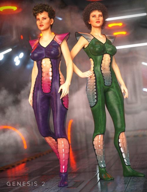 Retro SciFi Bodysuit Textures