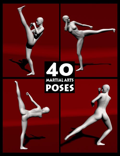 Martial Arts Poses-Volume #1-Genesis 2 Female(s)