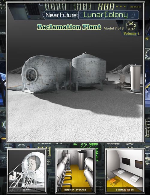 Lunar Reclamation Plant - Near Future Lunar Colony 1