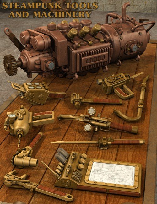 Steampunk Tools and Machinery