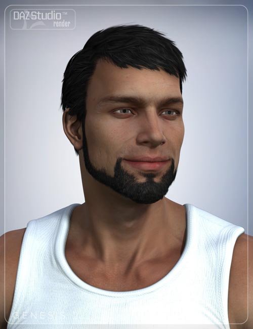 Boris Hair for Genesis 2 Male(s)