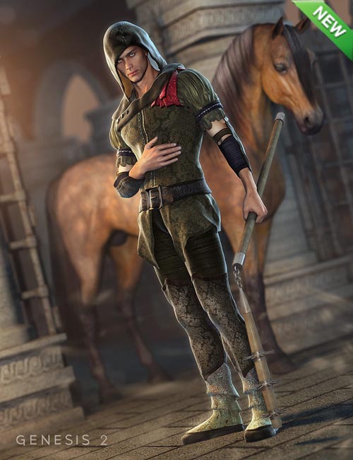 Sherwood Hunter Outfit for Genesis 2 Male(s)