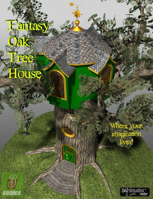 Fantasy Oak Tree House