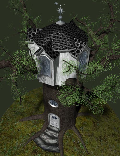 Alien World for Fantasy Oak Tree House
