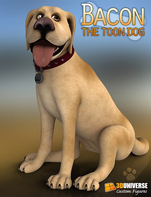 3D Universe's Bacon the Toon Dog