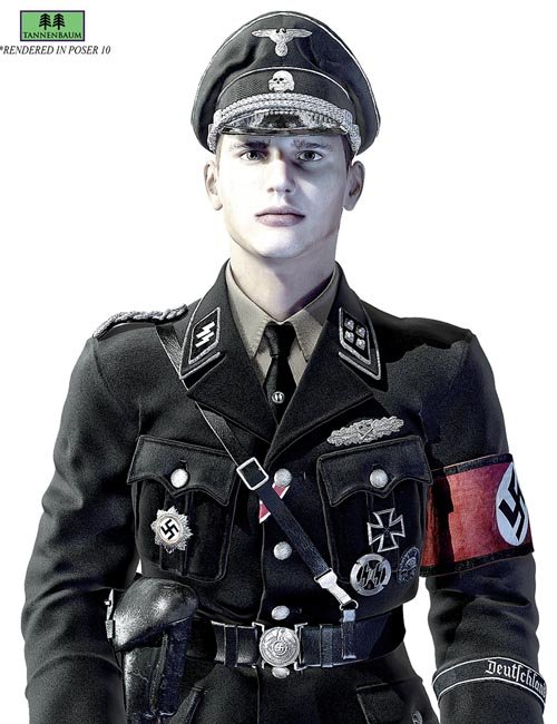 German SS Black Uniform WWII