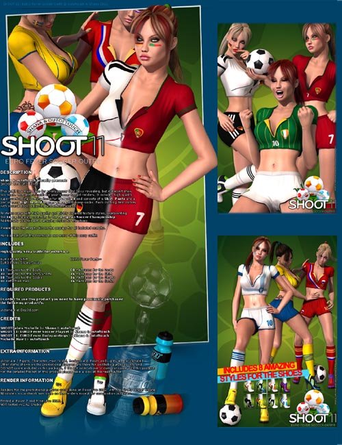 SHOOT 11: EURO Fever Soccer Outfit