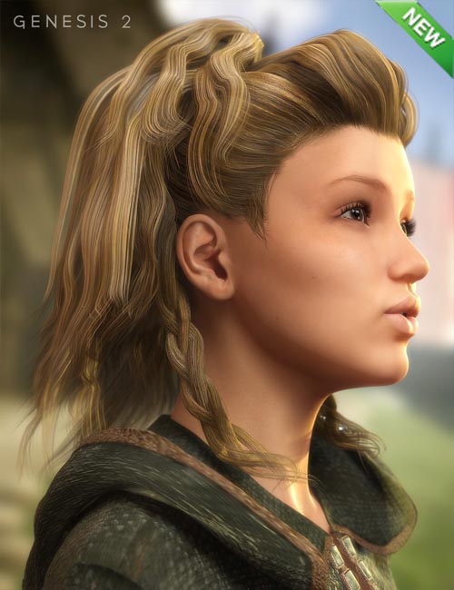 Viking Hair for Genesis 1 and 2 Female(s)