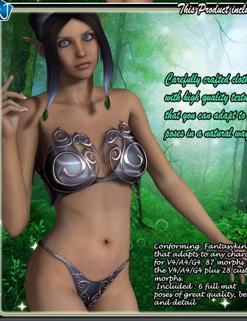 Elven Fantasykini For V4 A4 G4