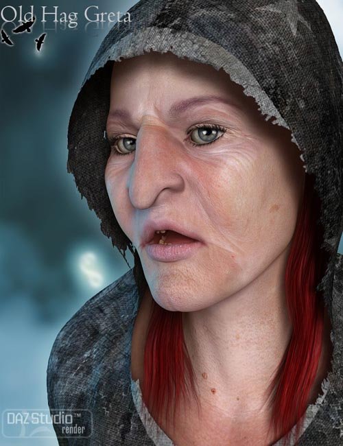 Greta the Old Hag (conv. from G2F) for Genesis 8 Female