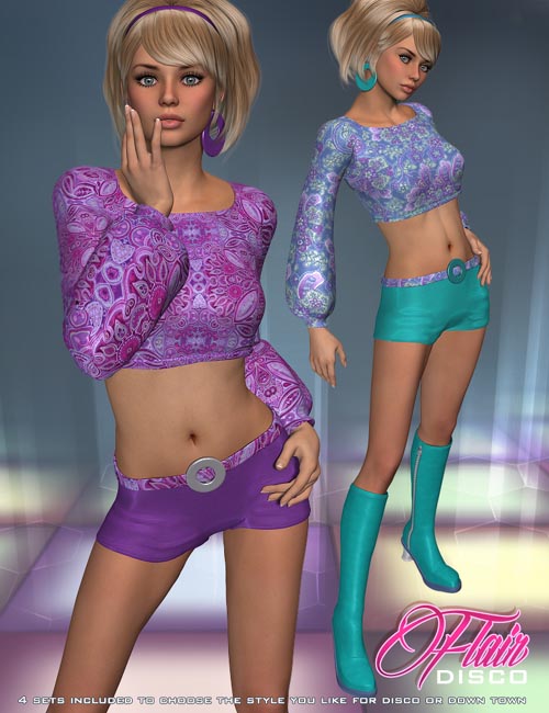 Disco Flair - V4 Outfit by P3D.Art
