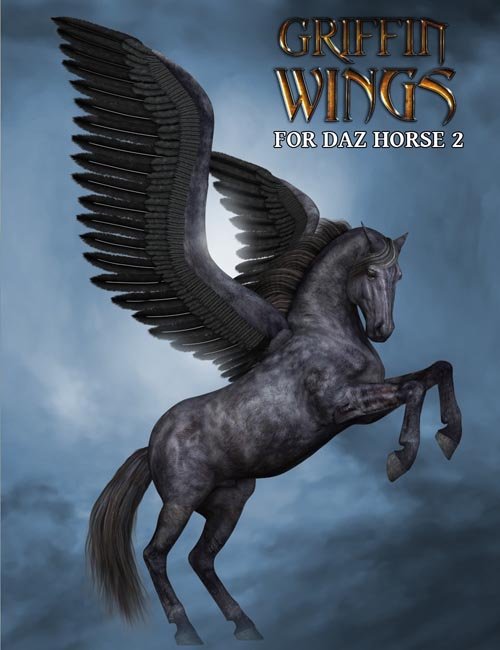 [UPDATE] Griffin Wings for DAZ Horse 2
