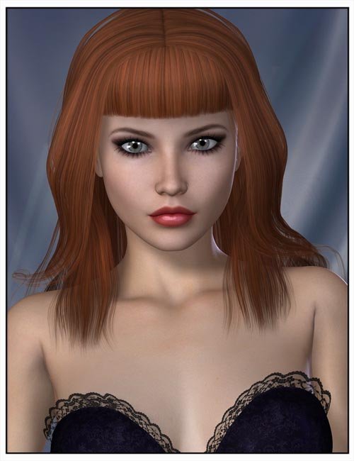 Angie Hair for Genesis 2 Female(s) and Victoria 4