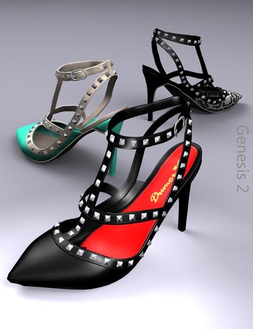 Studded Heels » Daz3D and Poses stuffs download free - Discussion about ...