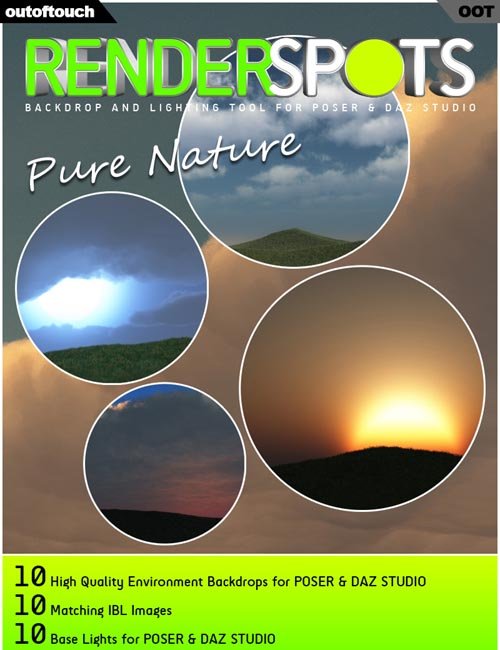 RenderSpots Pure Nature for Poser and DAZ Studio
