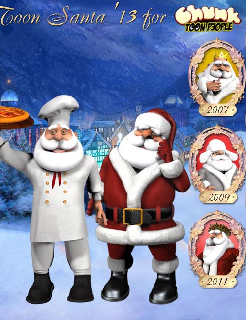 Toon Santa 2013 - The Original Santa for Poser & DAZ Studio