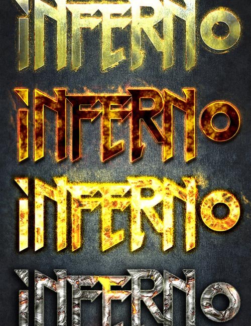 Inferno - Photoshop Styles