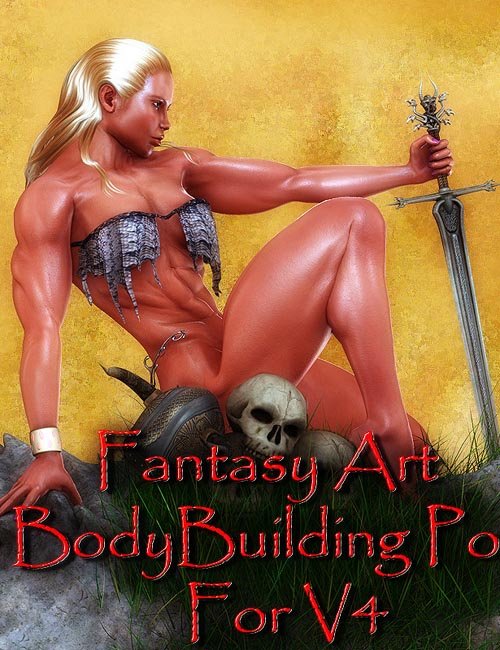 Fantasy Art and Bodybuilding Poses for V4