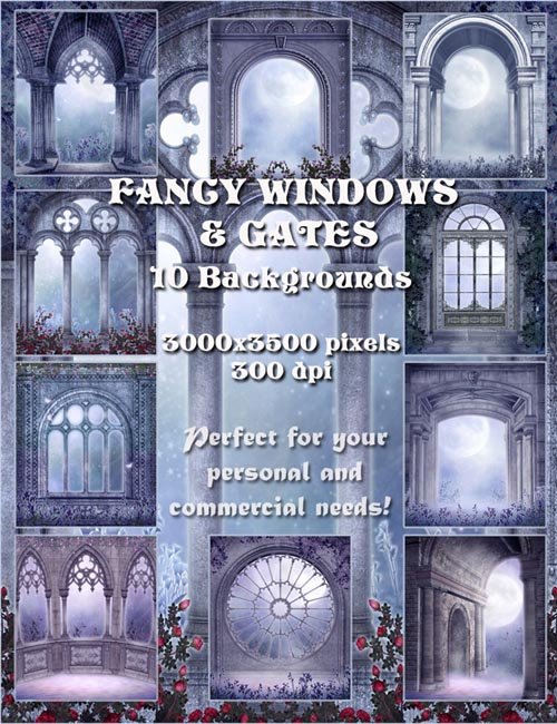 Fancy Windows & Gates Backgrounds
