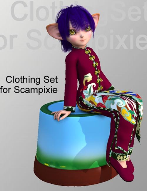 Chinese Clothing Set for Scampixie