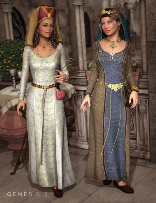 Medieval Fantasy Accessories for Genesis 2 Female(s)