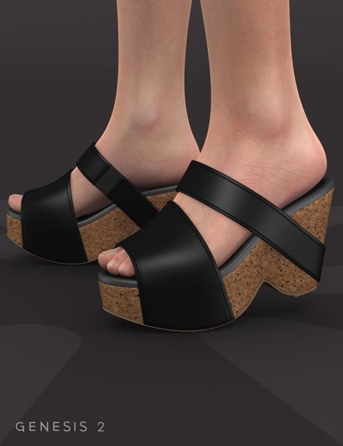 Slide Shoes for Genesis 2 Female(s)