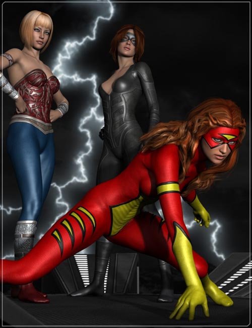 Superheroines Pack for G-Suit 2 HD