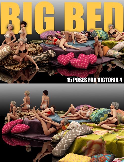 Big Bed Victoria 4 poses