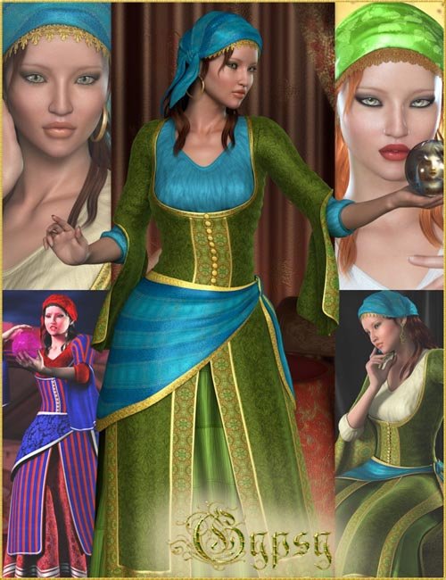Gypsy Bundle - HD Character, Outfit, Hair and Poses