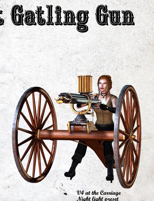 Old West Gatling Gun