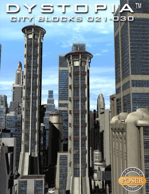 Dystopia City Blocks 021-030 (Poser)