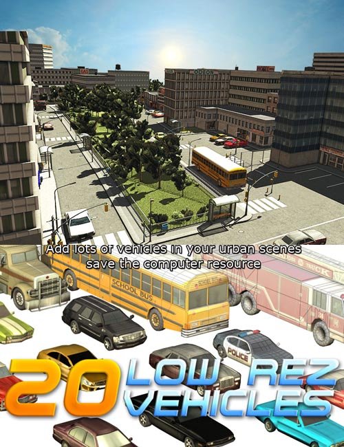 20 Low Rez Vehicles