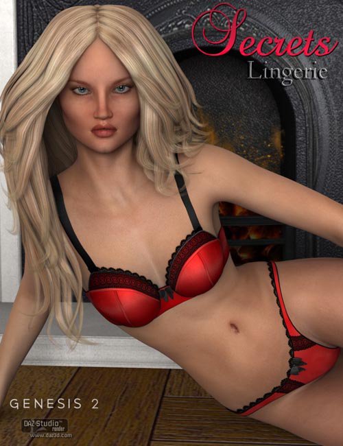 Secrets Lingerie for Genesis 2 Female(s)