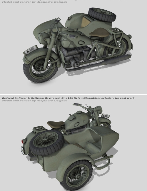 WWII R75 motorcycle