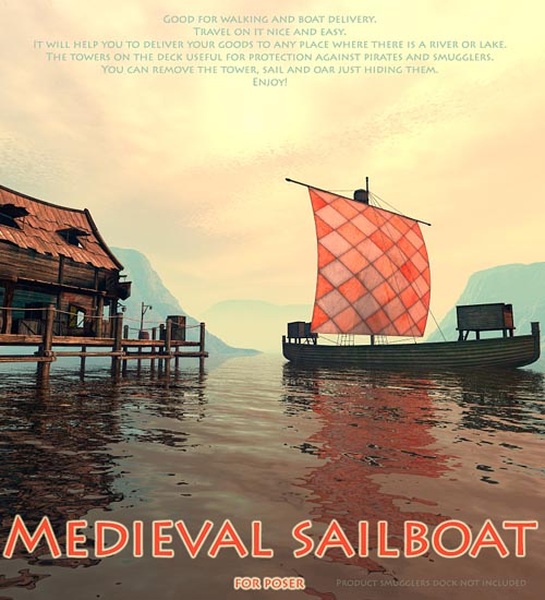 Medieval sailboat