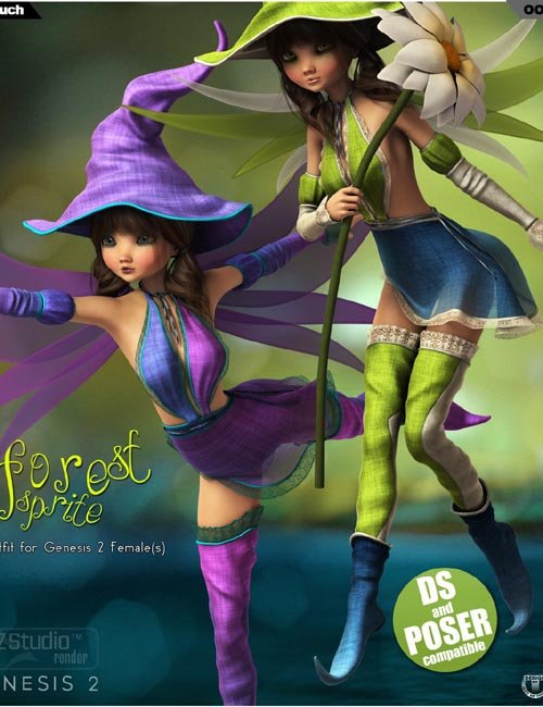 Forest Sprite Outfit for Genesis 2 Female(s)