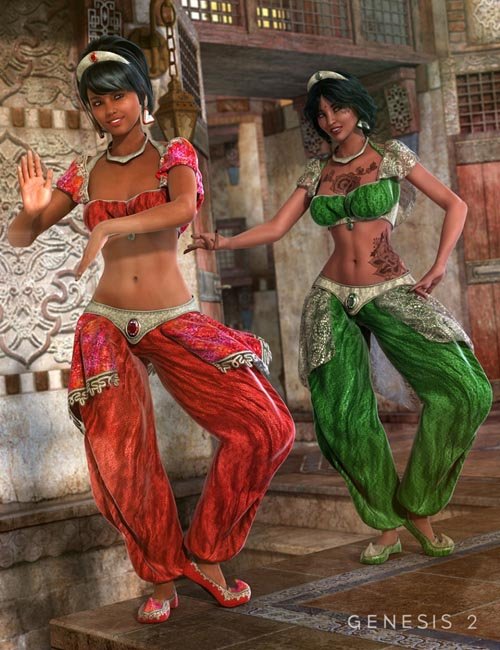 Desert Dancer Outfit Textures